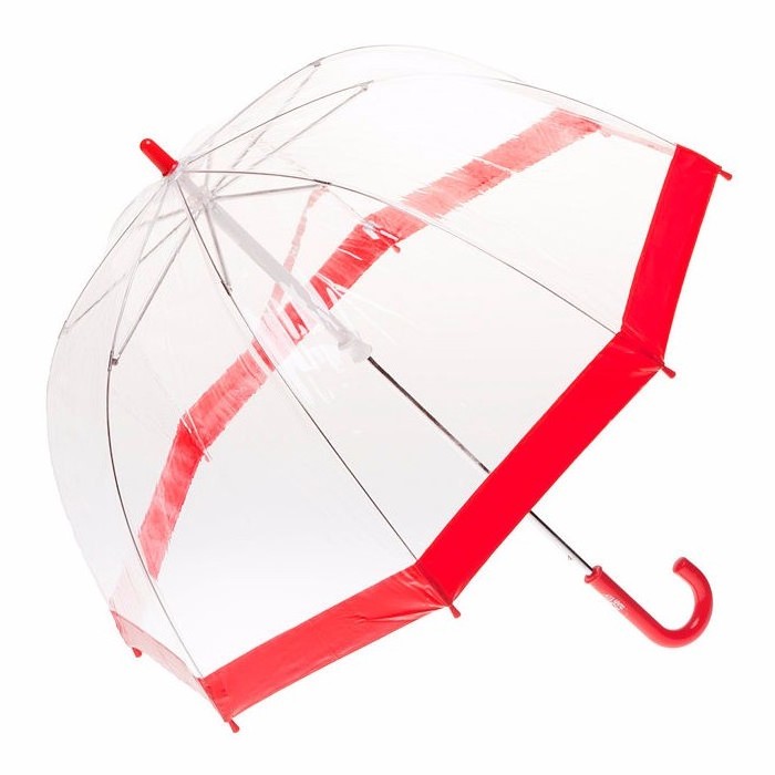 32Inch 8Ribs Child Dome Shape Bubble PVC POE EVA See Through Transparent Clear Plastic Kids PVC Bird cage Umbrella