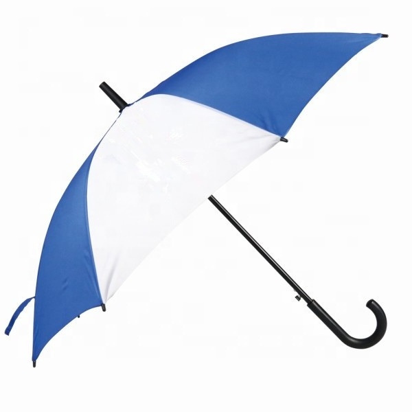 Ovida Promotional straight umbrella with white and blue color alternate