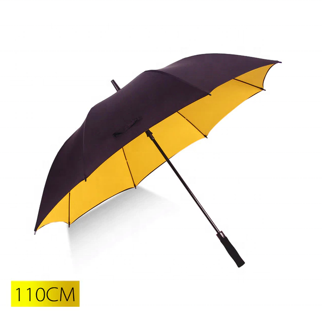 Super large golf umbrella with long handle with super strong windproof golf rain umbrella windproof double-layer golf umbrella