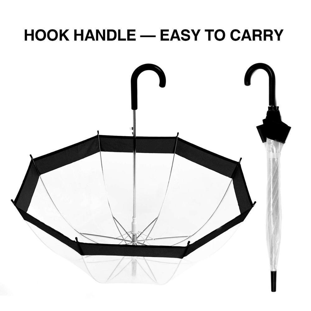 Ovida plastic PVC dome clear cheap kids umbrellas for child with logos