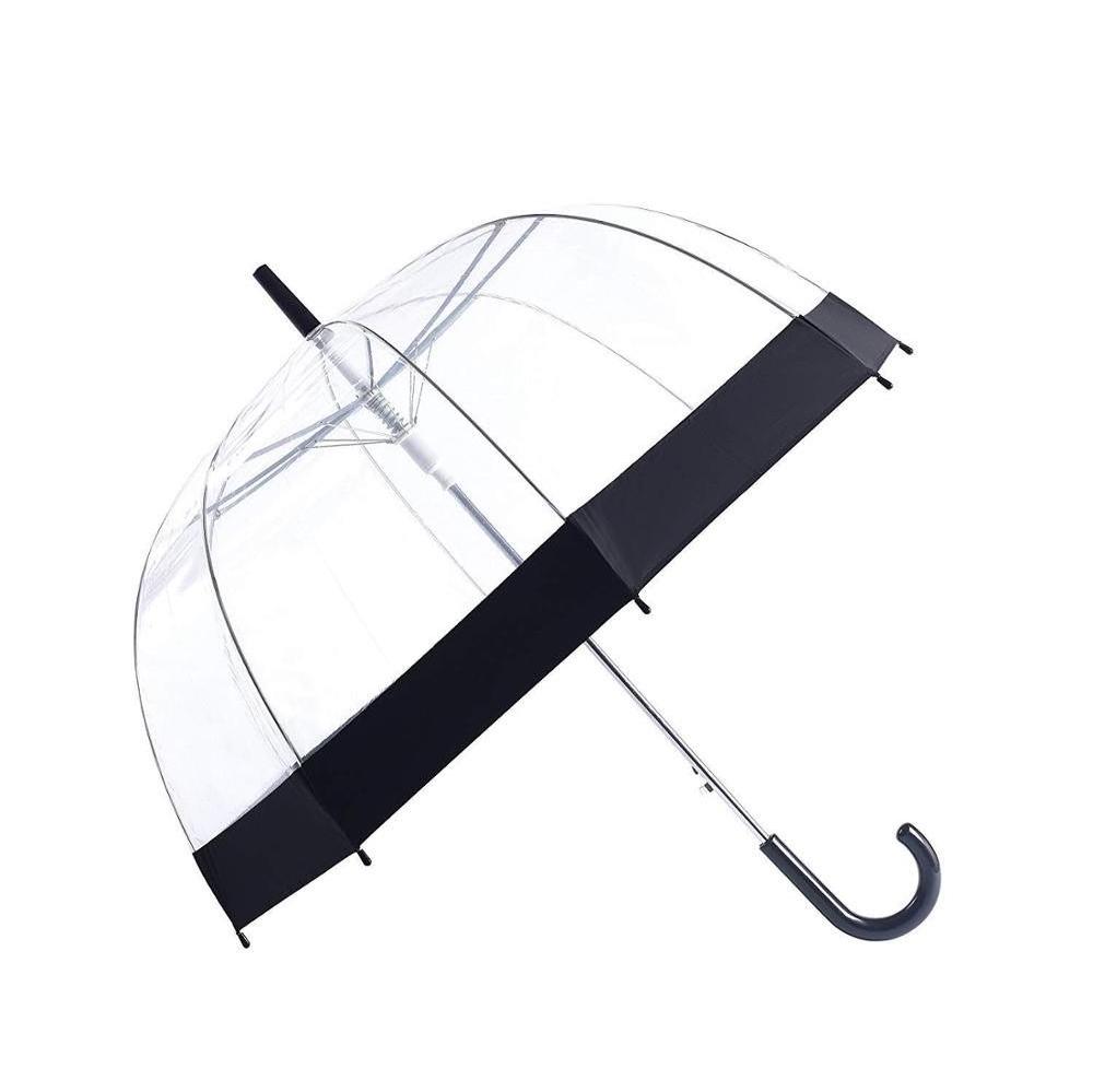 Ovida plastic PVC dome clear cheap kids umbrellas for child with logos