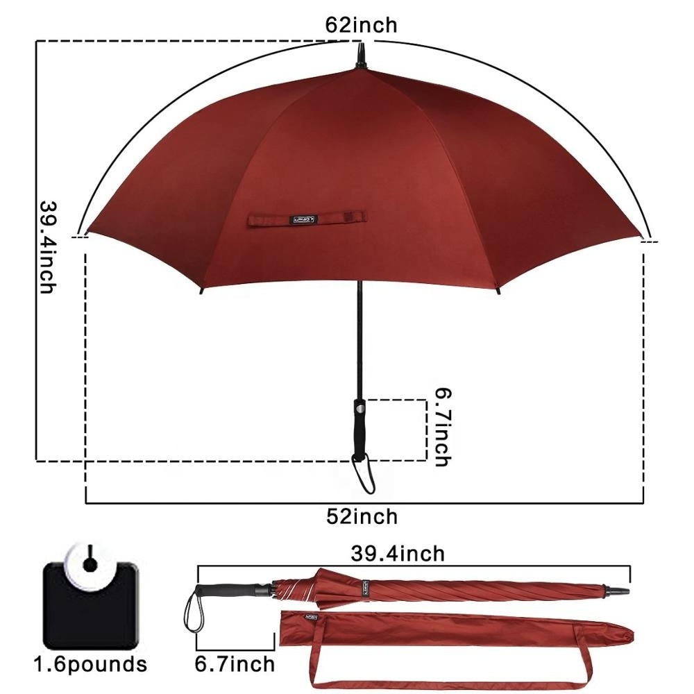 Ovida Large Size Extra Long 68 Inch Big Stick Restaurant Golf Umbrella