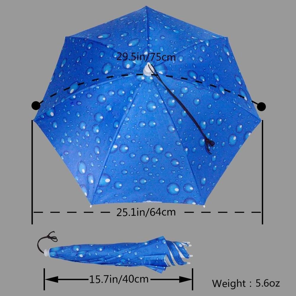 Hat Umbrella for Adults and Kids Safe Mini Umbrella Hat Umbrella