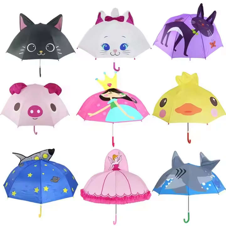 Ovida Children 3D kids cute umbrella animal pattern kids umbrella parasol for children