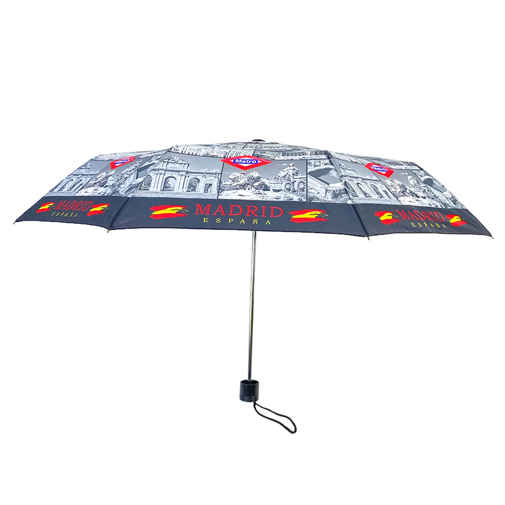 Ovida   Manual White Cheap Waterproof Sun Umbrella Grey Guarda Chuva Grande Unique Print cultural heritage umbrella