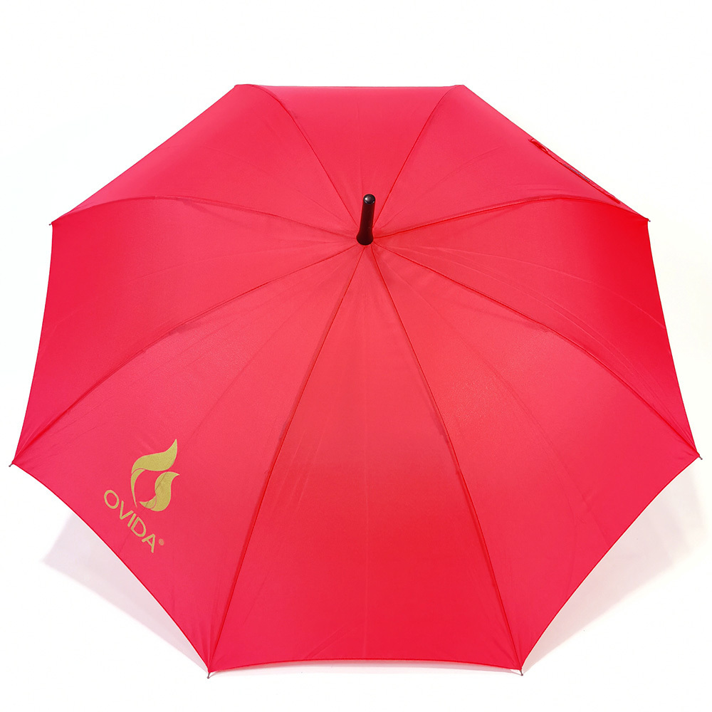 Ovida Advanced Colored Frame Umbrella And Red Shaft Heavy Duty Waterproof Custom Umbrella With Logo