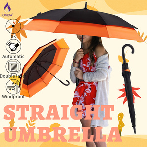 Ovida Retractable Umbrella For Outdoor Activity Large Umbrella For 2 People Double Layer Golf Umbrella With Logo