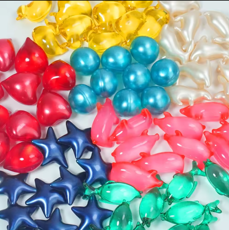 Custom Bulk Colorful Bath Beads Capsule Skin Moisturizing Cute Shaped Bath Oil Pearls