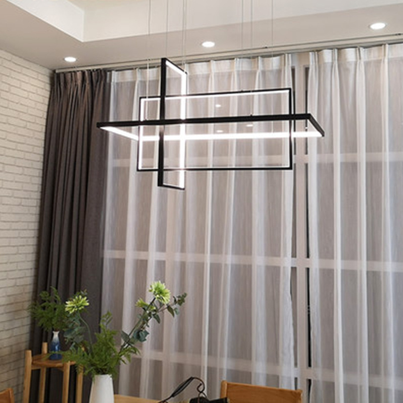 Chandelier modern living room dining room lamp creative geometric LED office lighting Chandeliers pendant lights