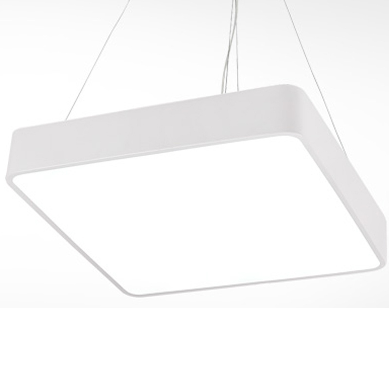 Hot Sale LED Square Super Market Mall Store Ceiling Lamp Modern Simple Commercial Hanging Light Office Lighting