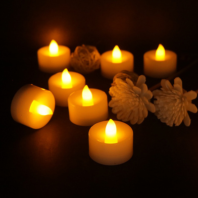 LED Tea Lights Realistic and Bright Flickering Holiday Gift Operated Flameless LED Tea Light for Seasonal Festival Celebration