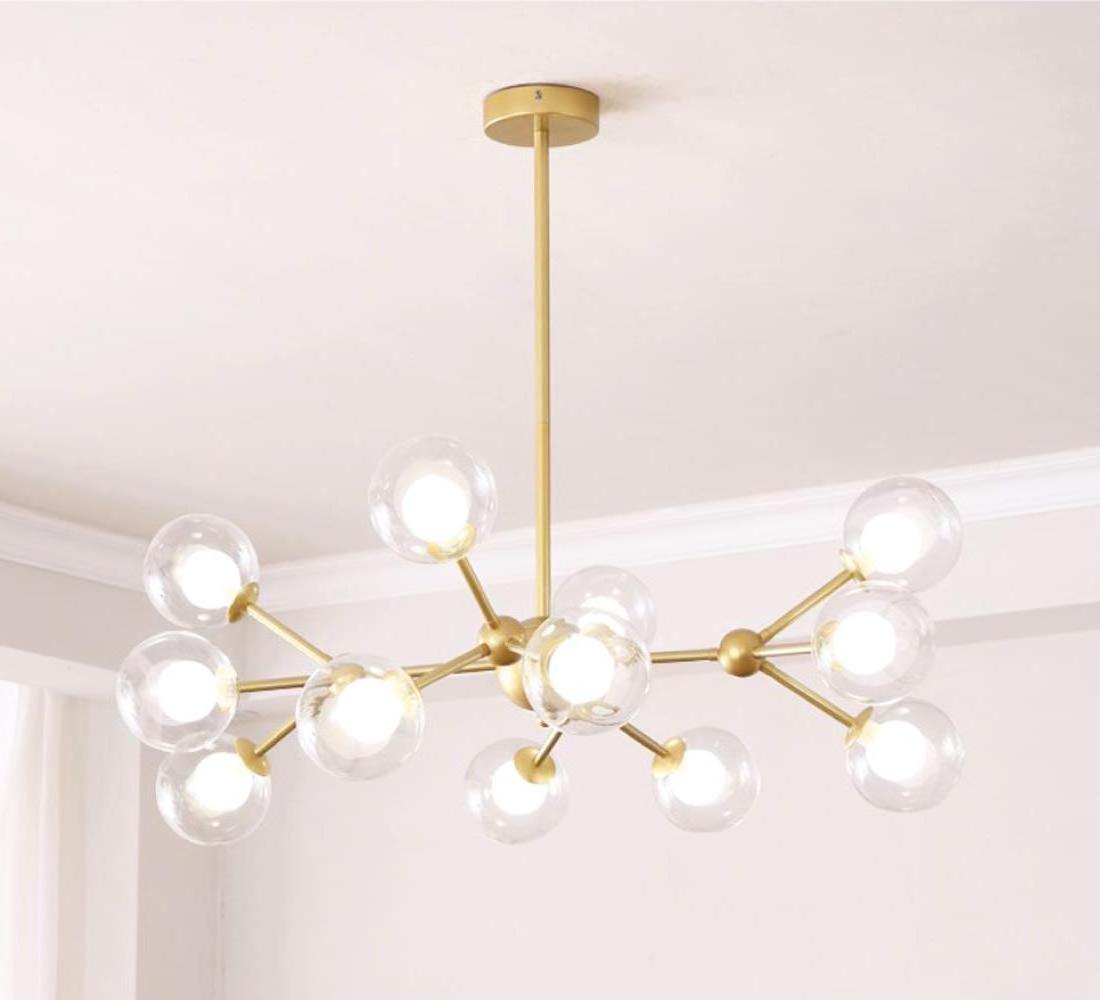 Modern Chandelier for Bedroom,Living Room, 12 Light Gold Sputnik Chandelier