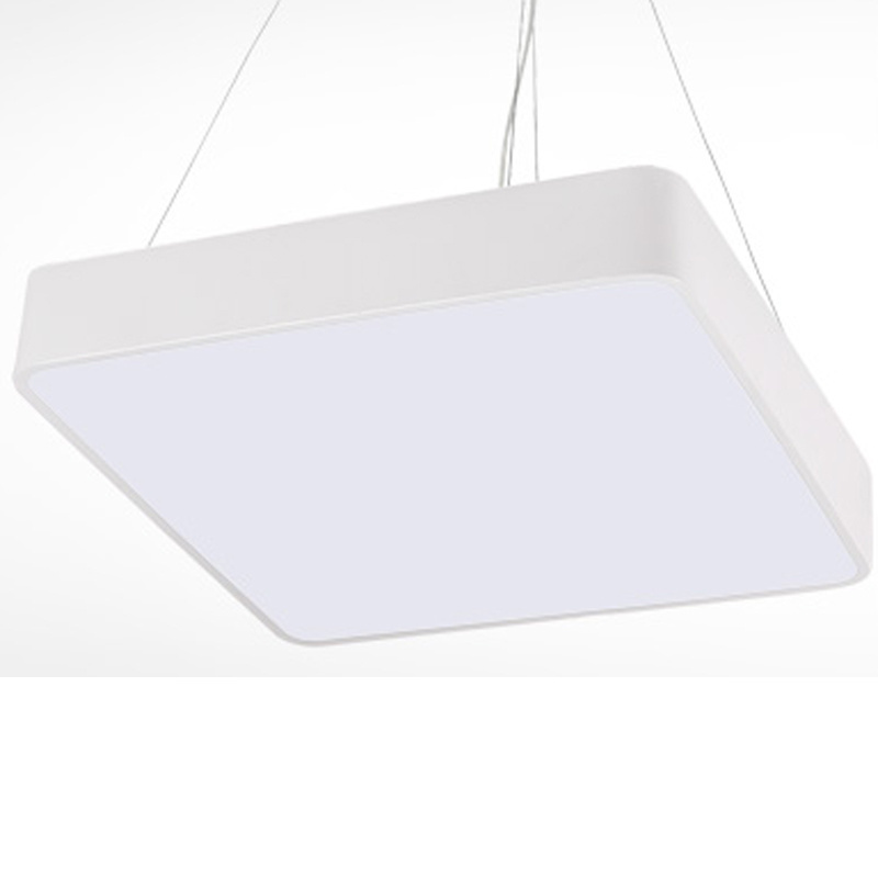 Hot Sale LED Square Super Market Mall Store Ceiling Lamp Modern Simple Commercial Hanging Light Office Lighting