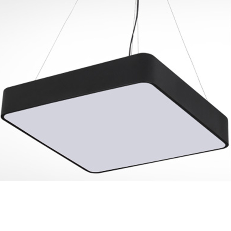 Hot Sale LED Square Super Market Mall Store Ceiling Lamp Modern Simple Commercial Hanging Light Office Lighting