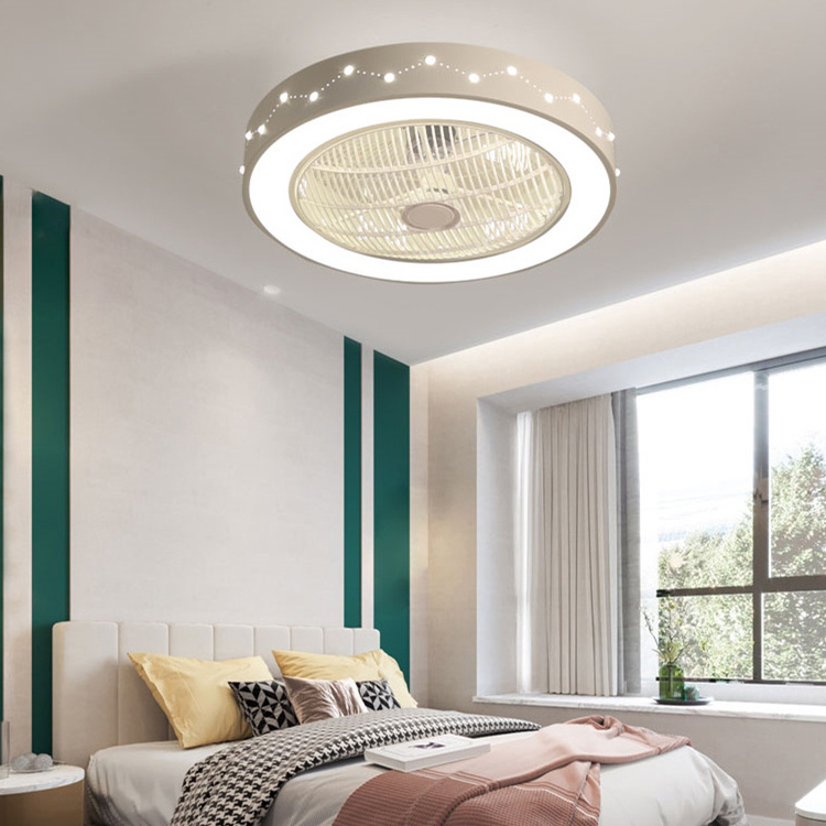 22 inch new design bedroom fan light contemporary simple style ceiling fan light