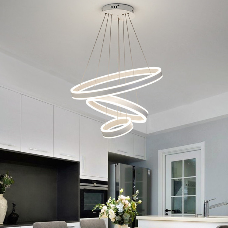 Modern chandelier pendant lights classic rings decorative lighting  up and down  led pendant hanging light fixtures