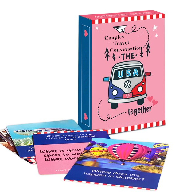 Hot Selling Lovely Couples Conversation Game Cards For Travel Date Night