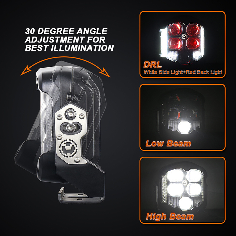 OVOVS OEM 7 Inch Car Led Driving Light With High Low Beam DRL Logo Light Led Work Spot Light For Vehicles 4x4 Off Road