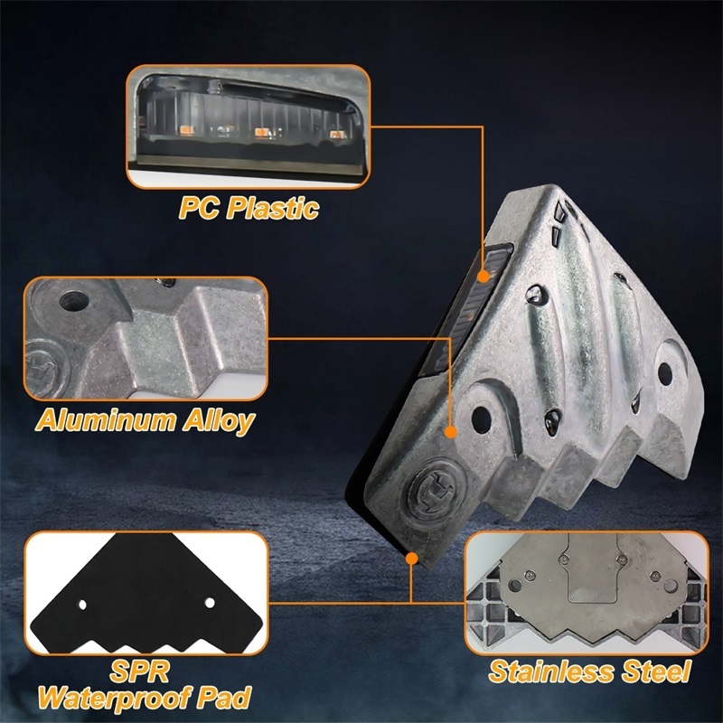 OVOVS Truck Accessories Tailgate Strobe Warning Lights Tail Lift Amber Flashing Warning Light for Luton Van Truck Lorry Trailer