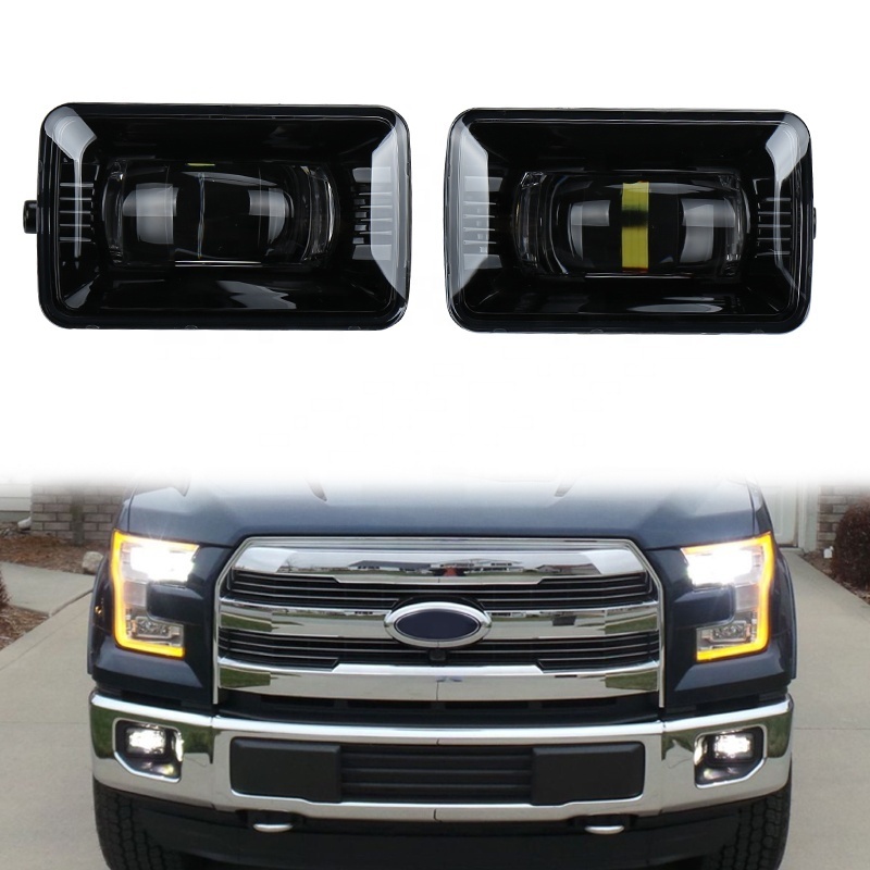 OVOVS Car Accessories 15W Projector Led Fog Driving Lamp 4.5 inch LED Front Fog Light Ford F150 2015 2016 2017