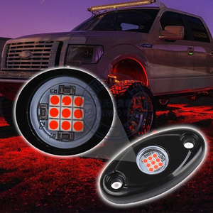 OVOVS Off-Road 4x4 Accessories 2'' Single Color Led Rock Light IP67 9W Car Underglow Rock Light For Cars ATV