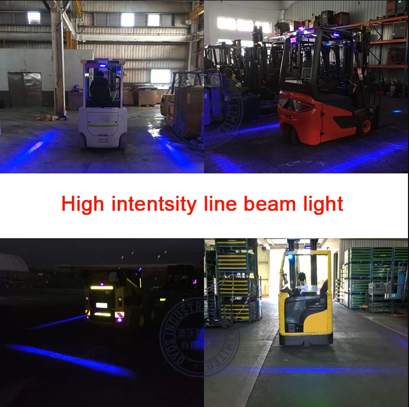 OVOVS Manufacturers LED Line Blue Red Zone Spotlight Led Warning Forklift Safety Light