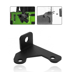 Black Spare Tire CB Antenna Steel Mount Bracket for Jeep Wrangler JK