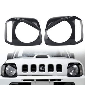 OVOVS New Design Black ABS material Headlight Garnish Headlight Cover for SUZUKI JIMNY JB23