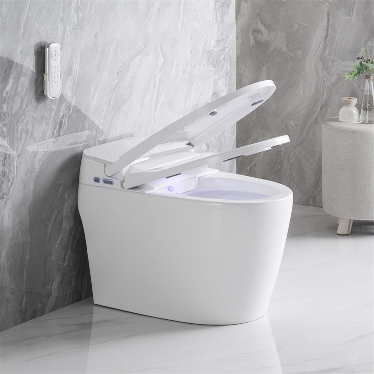 OVS Gravity Flushing Modern High-end Automatic Bathroom Sanitary Wares Floor Mounted Ceramic Intelligent Toilet Smart toilets