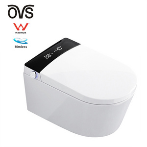 OVS WaterMark Australia 2022 Smart Toilet Cover Powerful Flush Wall Hung Wireless Automatic Toilets