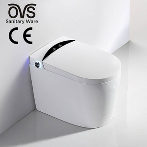 OVS Sanitary Wares Automatic Bidet One Piece Toilet Modern Bathroom Ceramic Wc Intelligent Smart Toilet With Remote Control