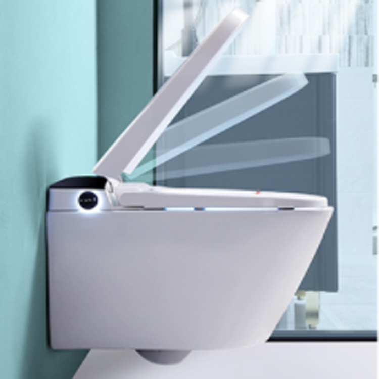 OVS WaterMark Australia 2022 Smart Toilet Cover Powerful Flush Wall Hung Wireless Automatic Toilets