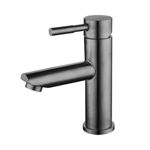 OVS Stainless Steel Bathroom Faucet one Hole Mixer Tap Deck Mount Black Tap Single Handle Lavatory Basin Vanity Sink Faucet