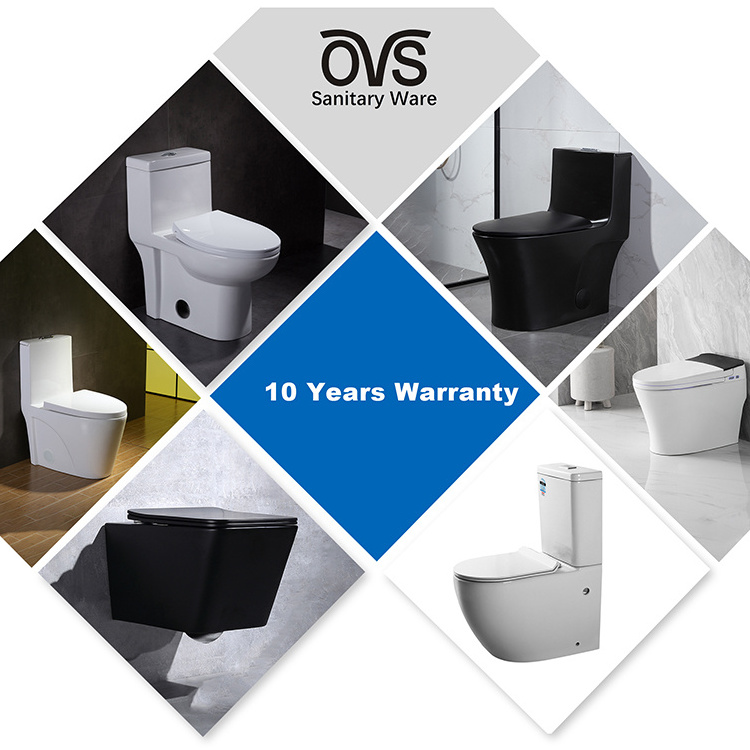 OVS Eco-Friendly Modern Intelligent One Piece Ceramic Wc Bidet Smart Toilet P-Trap Automatic Self Cleaning Public Toilet