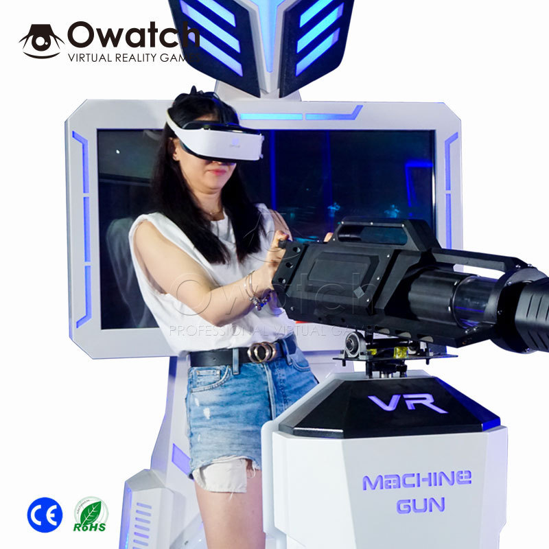 Single player 9D VR Shooting Simulator Stand 9D Gatling VR