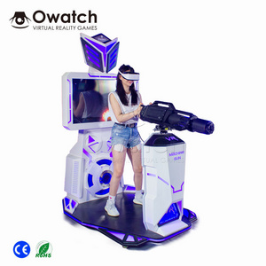 Single player 9D VR Shooting Simulator Stand 9D Gatling VR