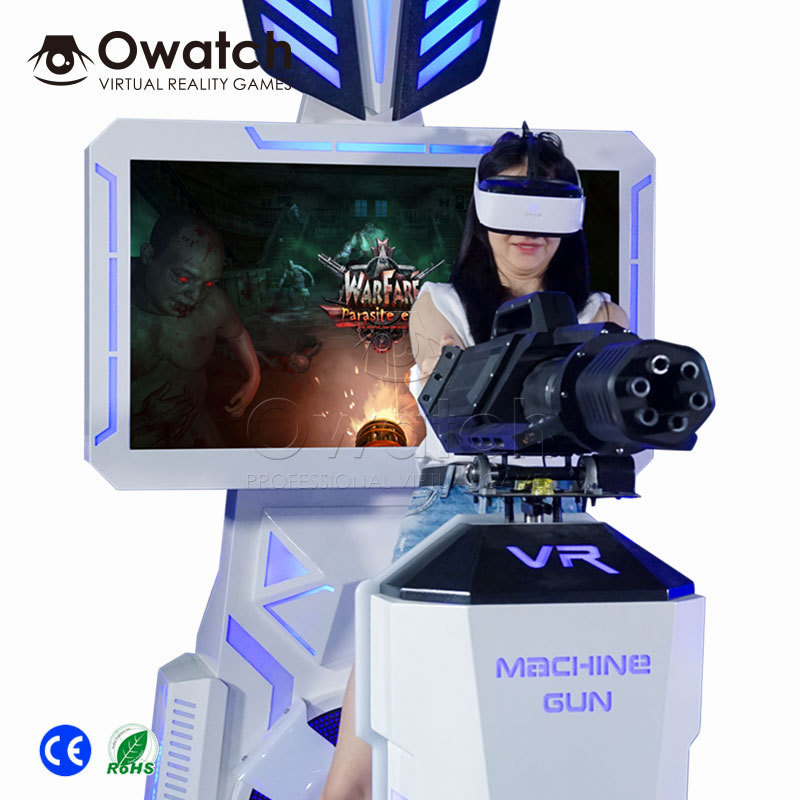 Single player 9D VR Shooting Simulator Stand 9D Gatling VR