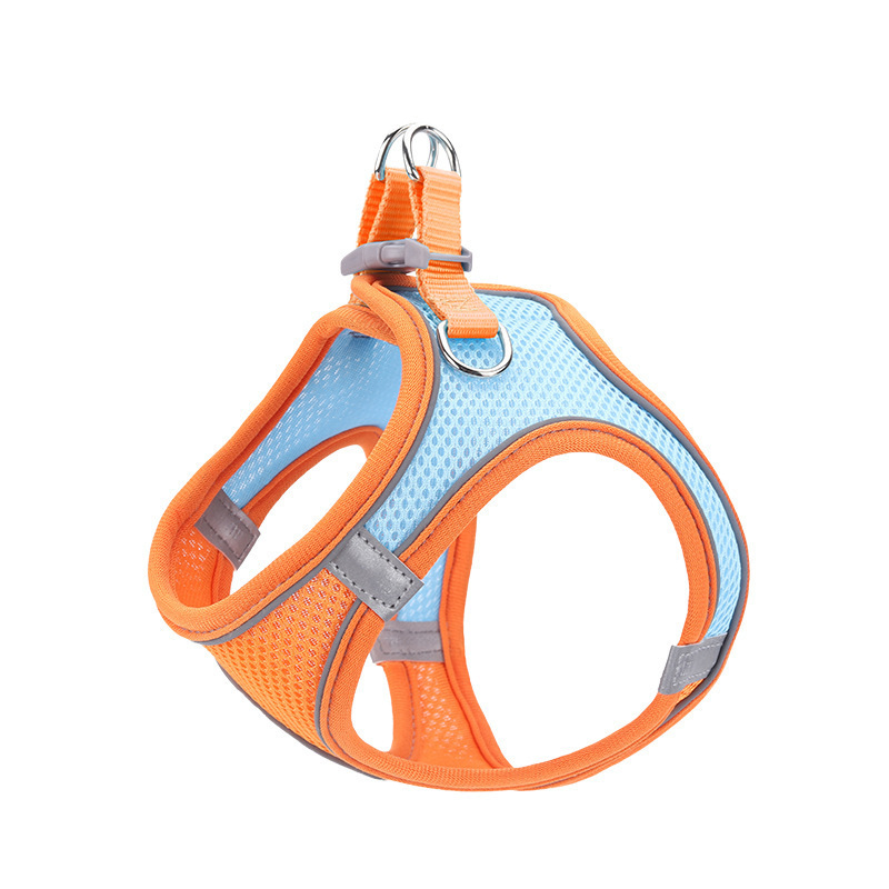 Dropshipping Vest type pet leash cat and dog harness breathable reflective dog chain