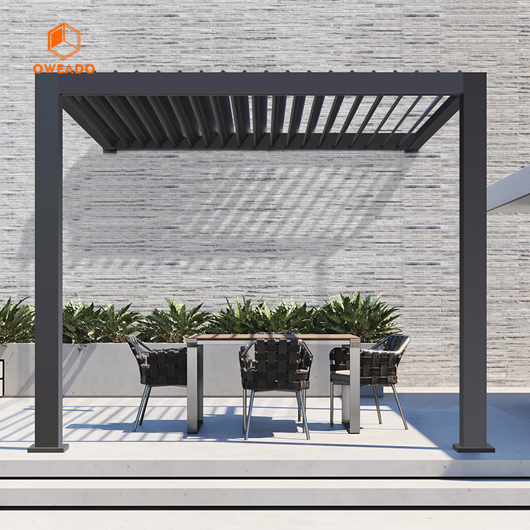 Aluminum Bioclimatic Pergolas Garden Hot Tub Gazebo Customized Size