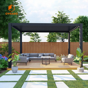 Oweado AS2047 standard TOMA pergola wall mounted 4x5m pergolux waterproof pergola garden gazebo motor for pergolas