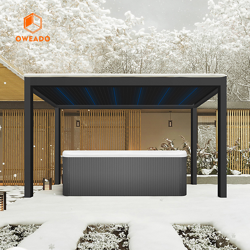 all weather garden roof pergola aluminium balcony pergolas prefabricated outdoor patio gazebos