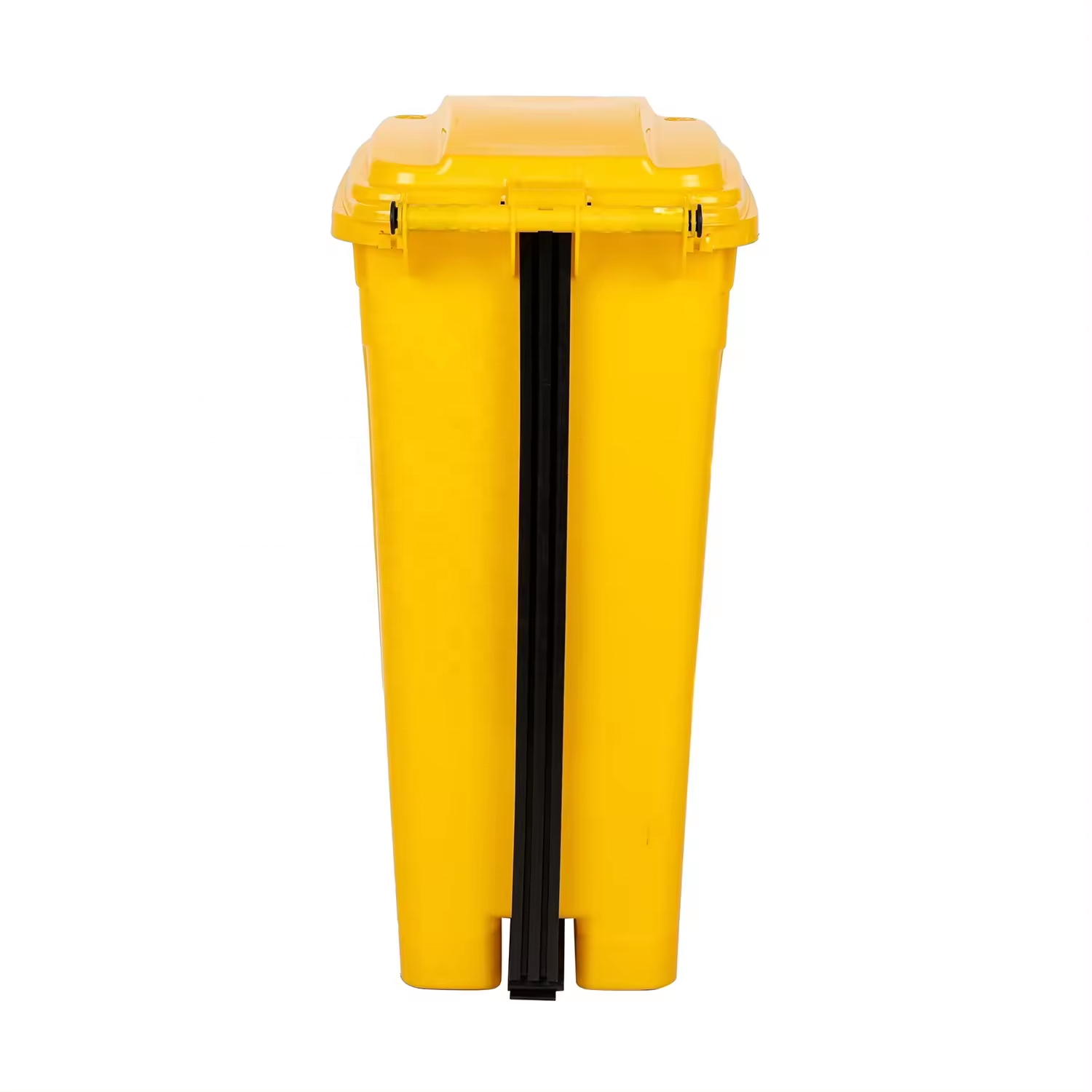 100L Plastic Waste Container Rectangle Trash Can with Plastic Step Pedal Easy-Close Lid Removable