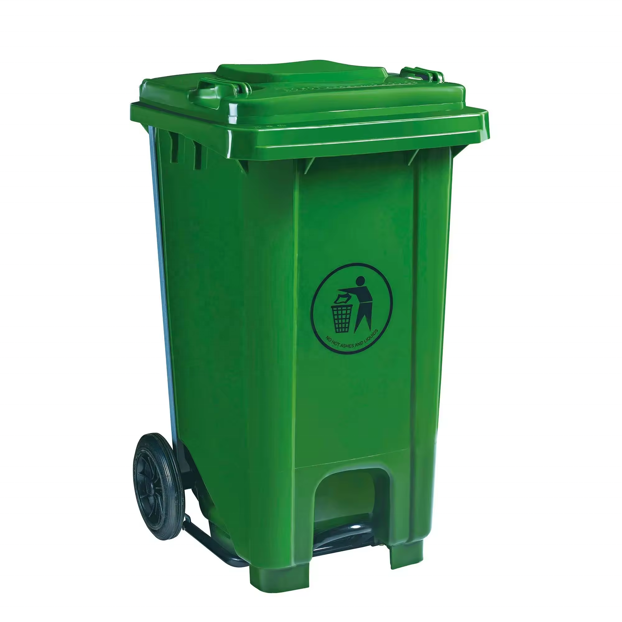 100 Liter Pedal Garbage Bin Trash Can Dustbin Waste Bins for Outdoor Street Garden with Strong Material