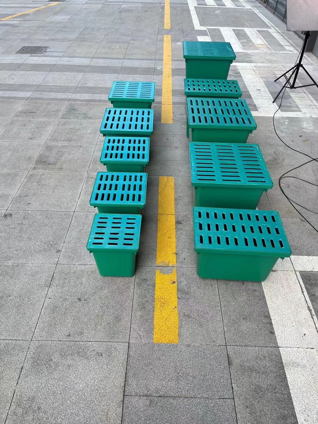 Modern Stainless PP Plastic Green Raining Water Infiltration Well Factory Sale High Strength Resin