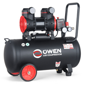 Taizhou OWEN 50L 1500W 2800RPM Dental Portable Electric Silent Oil Free Air Compressor Price