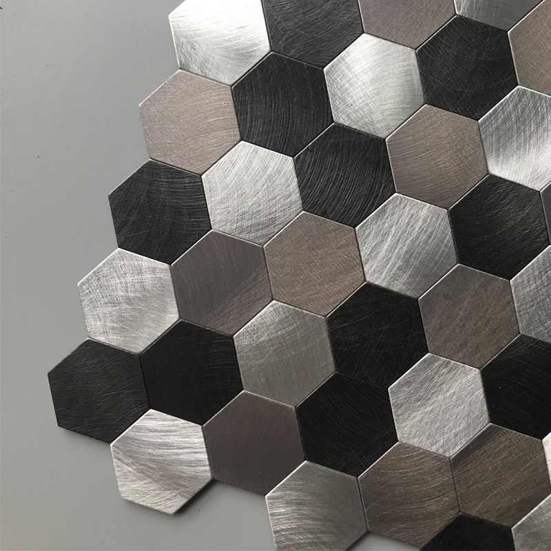 New style hexagon pvc peel and stick kitchen backsplash mosaic wall tiles