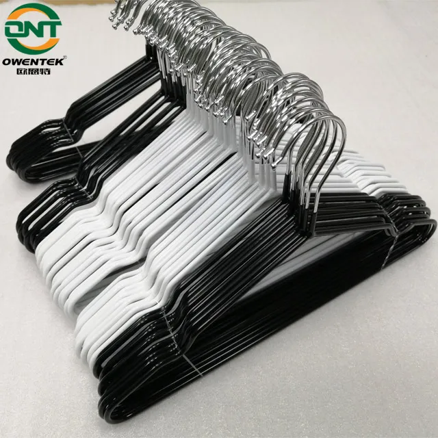 Coat Hanger Coating Metal Wholesale Coarse PVC Storage Holders & Racks Single Stainless Steel Clothing Rail Metal +pvc Hook Type