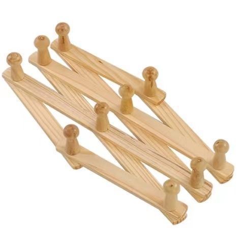 Rhombus Wooden Shirt Hanger with Swivel Wooden Hooks for Storage scalable storage racks for clothing storage