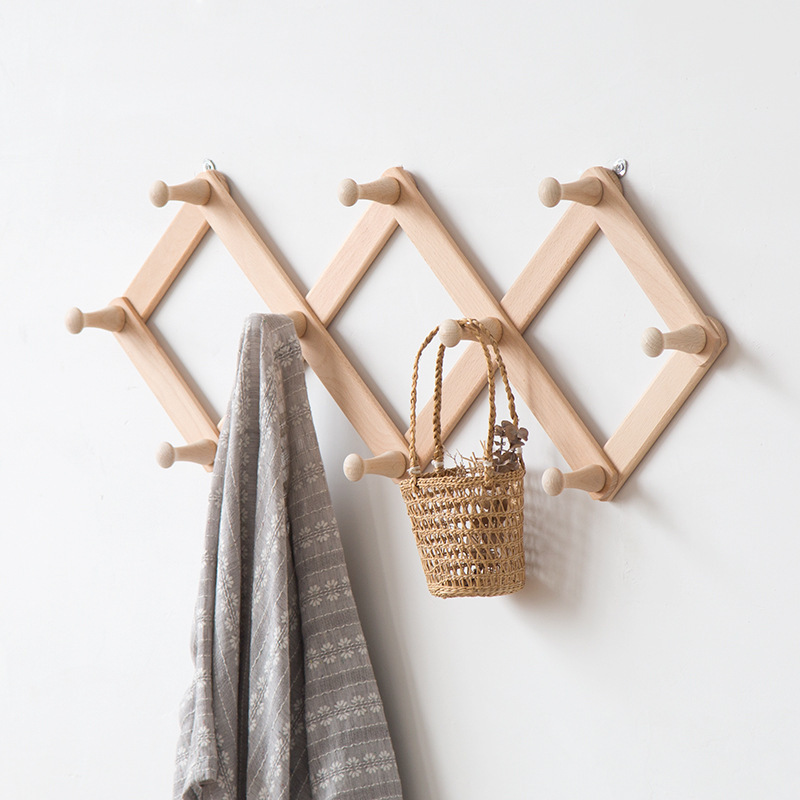 Rhombus Wooden Shirt Hanger with Swivel Wooden Hooks for Storage scalable storage racks for clothing storage