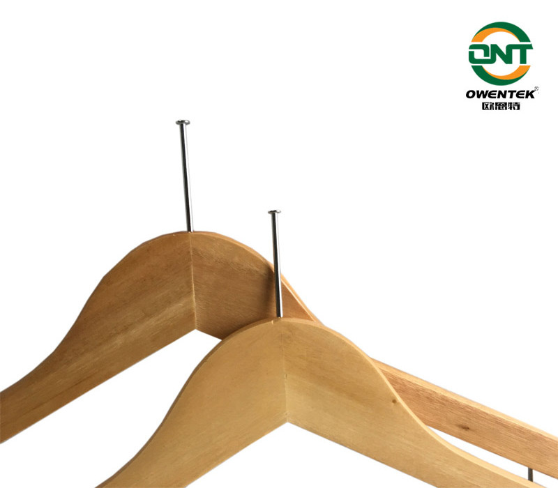 Special Hotel Anti-Theft Wooden Hangers Enclosed Hotel Windproof Clothes Rack Solid Wood Pants Hanger